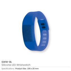 Silicone Wristbands with Digital Watch - Image 10