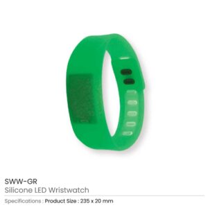 Silicone Wristbands with Digital Watch - Image 9