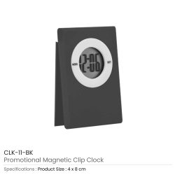 Table Clock with Magnetic Clip - Image 4