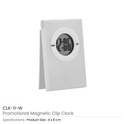 Table Clock with Magnetic Clip - Image 3