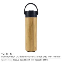 Bamboo Flask with Tea Infuser - Image 3