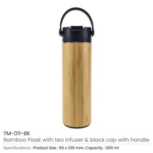 Bamboo Flask with Tea Infuser - Image 3