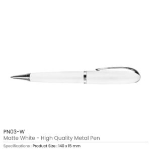 High Quality Metal Pens White