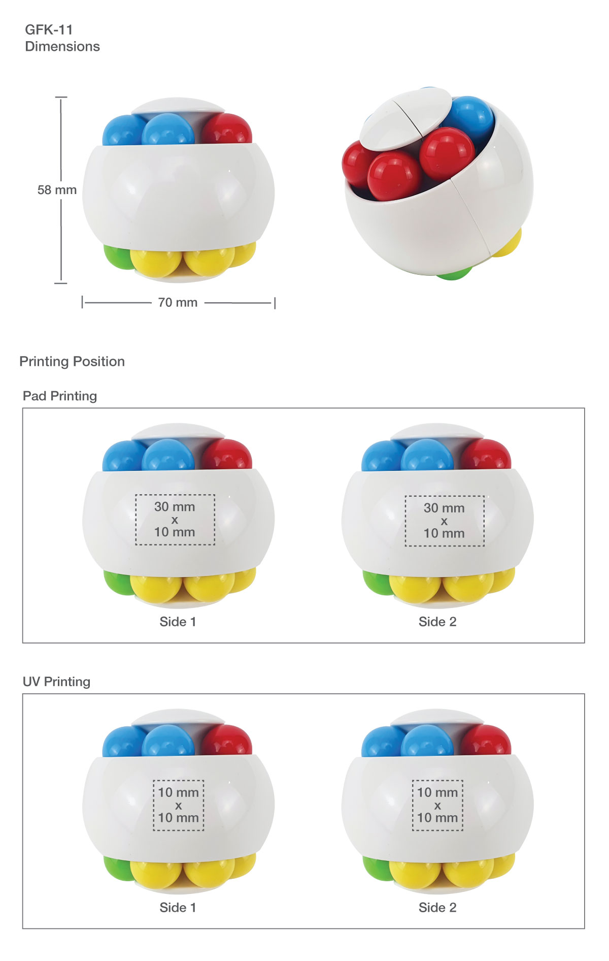 Printing on Puzzle Ball