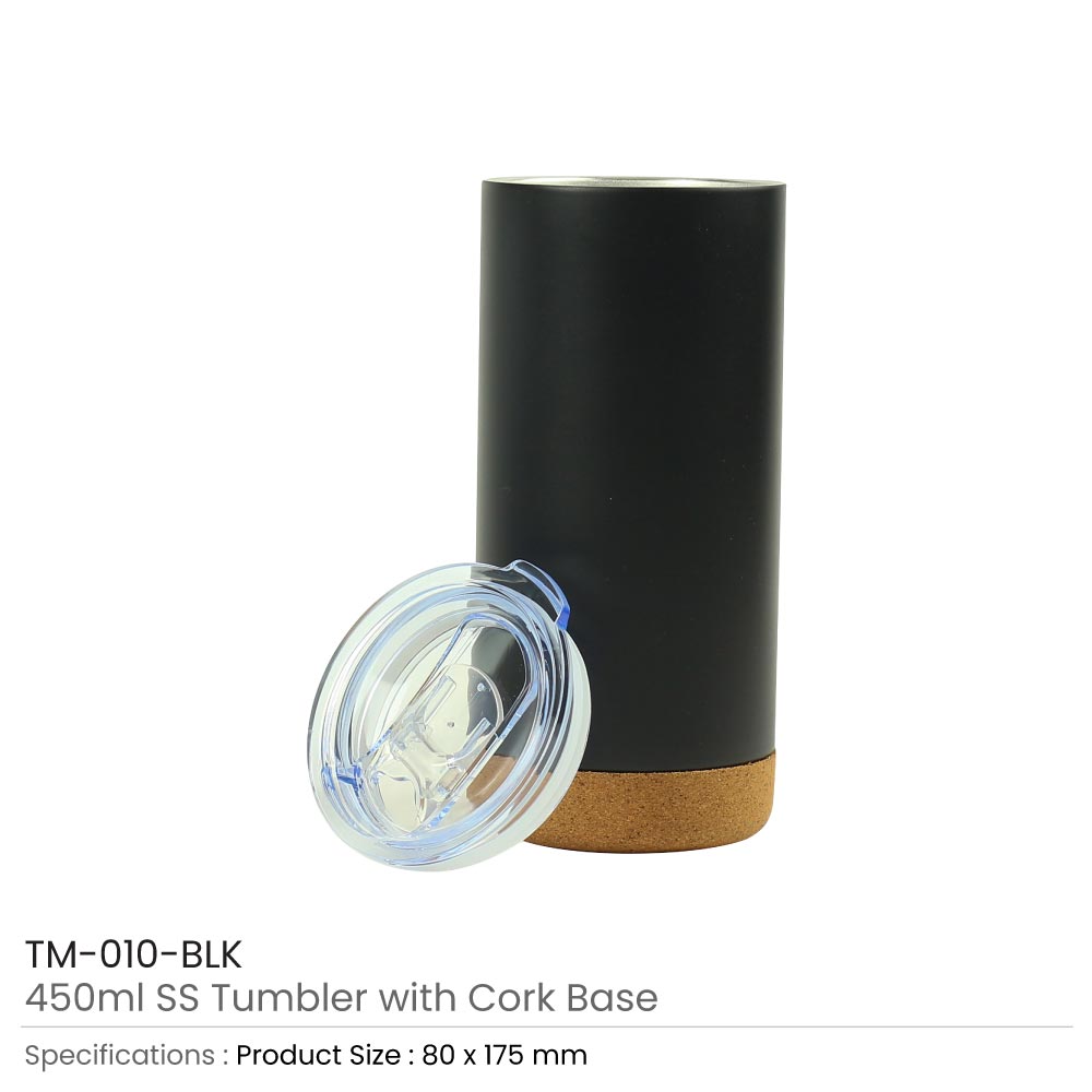 SS-Tumbler-with-Cork-Base-TM-010-BLK