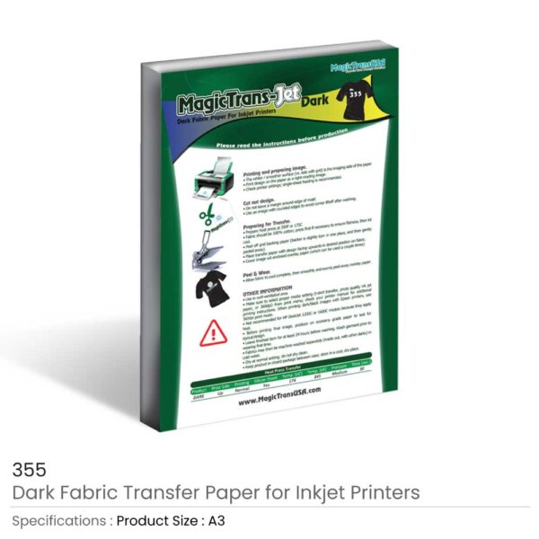 A3 Dark Fabric Transfer Paper