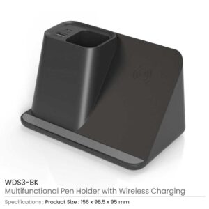 Desktop Pen Holder with 5W Wireless Charger - Image 3