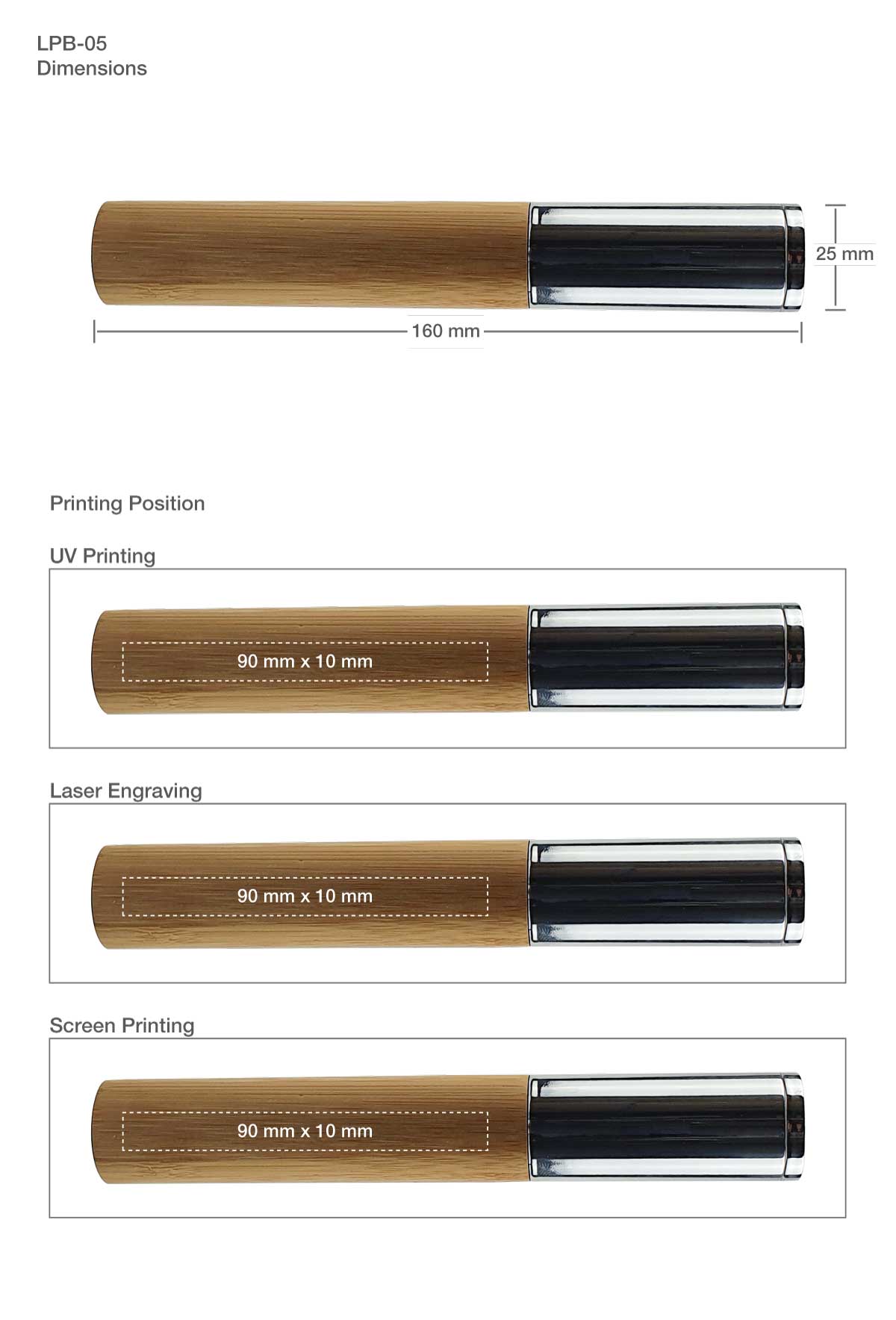 Printing on Bamboo Pen Case