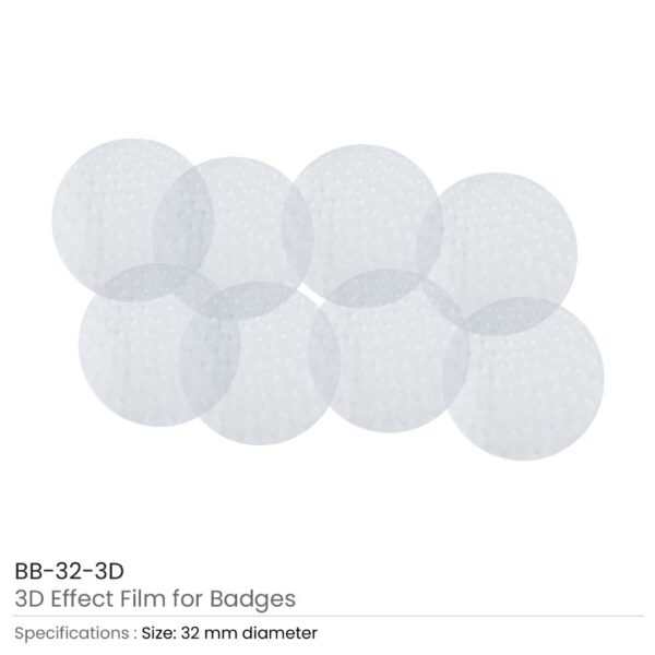 3D Effect Film for badges