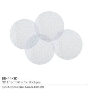 3D Effect Film for badges 44mm