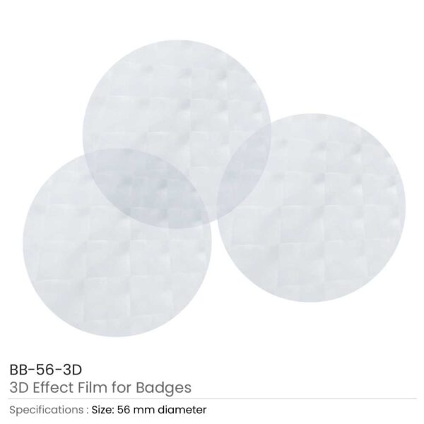 3D Effect Film for badges 56mm
