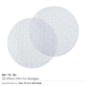 3D Effect Film for badges 75mm