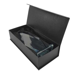 Flame Shaped Crystal Awards with Glass base & Box - Image 4