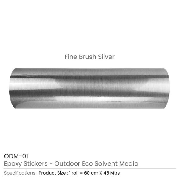 Outdoor Stickers Fine Brush Silver