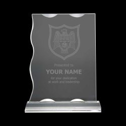 Rectangle Crystal Awards with Glass base & Box - Image 2