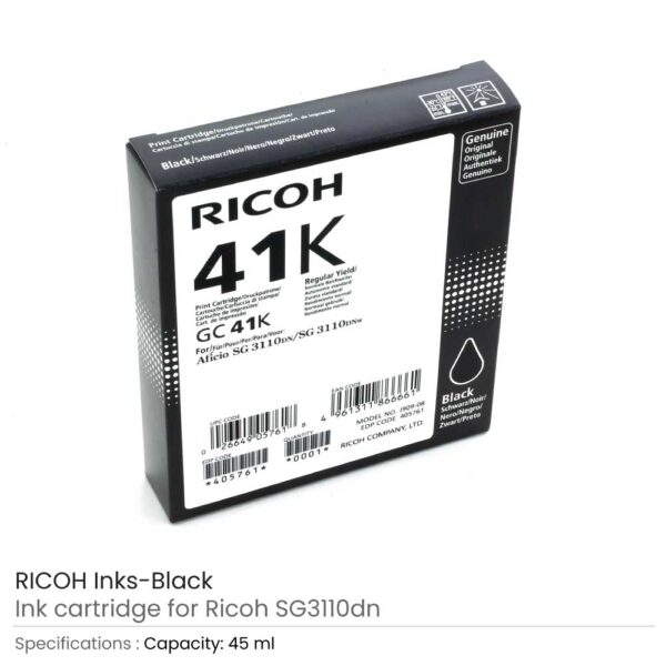 Ricoh GC41 Inks Cartridge Black