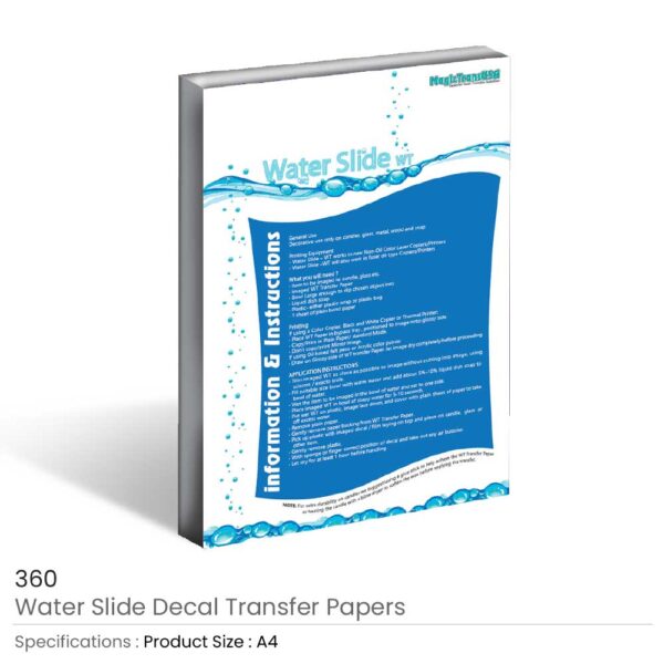 Waterslide Decal Transfer Papers
