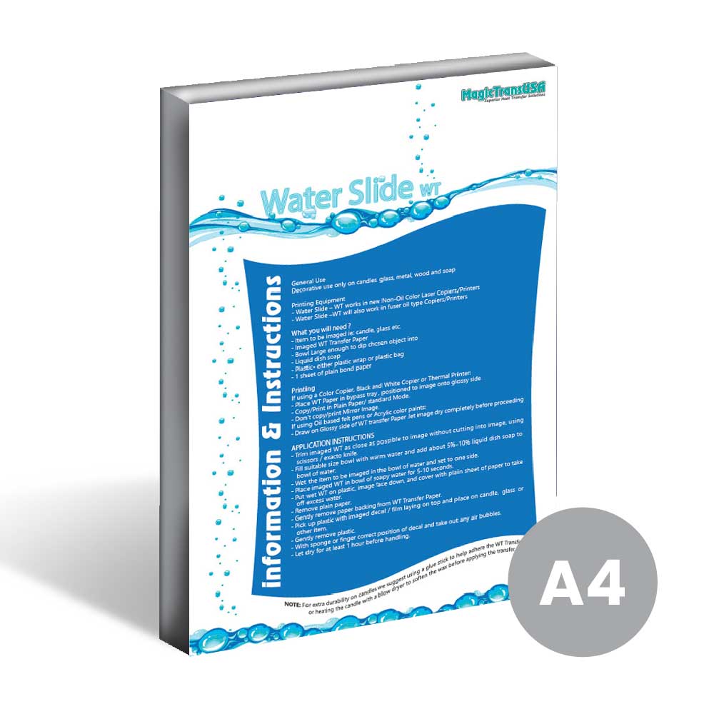 thumbnail image 2 of WORLD PAPER Waterslide Decal Paper – LASER WHITE, 8.5x11, 50 Sheets, Made In USA, UPC 4943513140749 2 of 5
