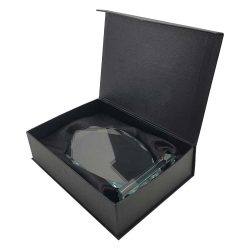 Wide Flame Crystal Awards with Glass base & Box - Image 4