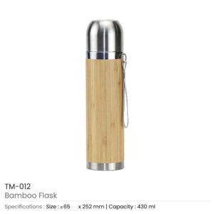 Promotional Bamboo Flask - Image 3