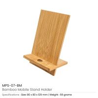 Eco-Friendly Bamboo Mobile Holder and Stands - Image 3