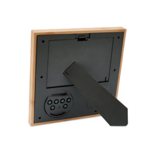 Bamboo Photo Frame with Digital Clock & Weather Station - Image 4