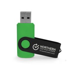 Black Swivel USB Flash Drives - Image 2