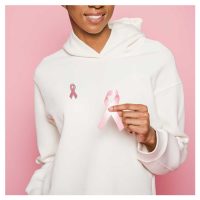 Breast Cancer Awareness Badges with Pin / Gold Magnet - Image 6