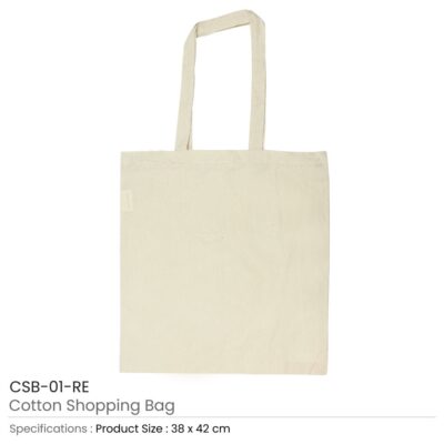 Cotton Shopping Bags With Long Handles | Magic Trading Company -MTC