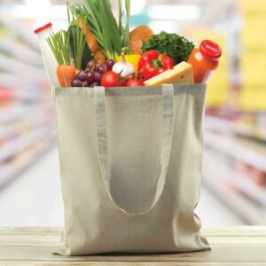 Cotton Shopping Bags with Long Handles - Image 4