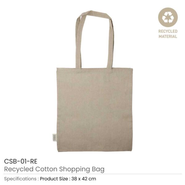 Recycled Cotton Shopping Bags