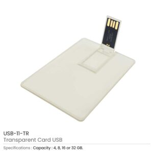 Transparent Card Size USB Flash Drives - Image 3