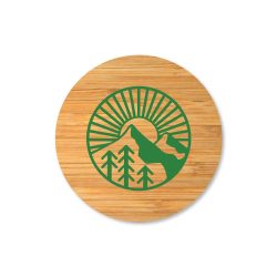 Double Wall Clear Glass Mug with Bamboo Lid - Image 2