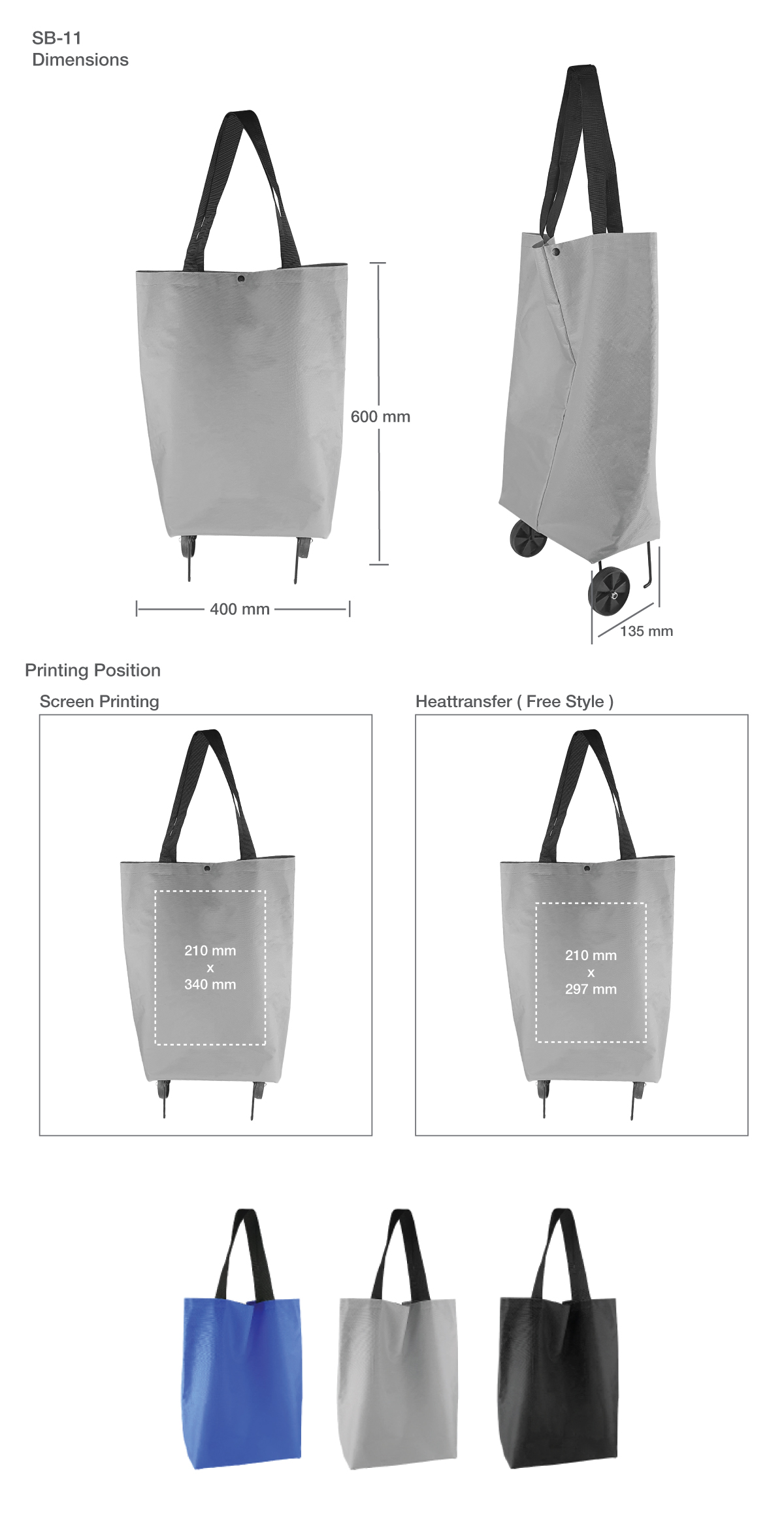 Trolley Bag Printing Details