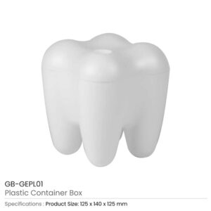 Tooth Shaped Plastic Container Box For Storage - Image 3