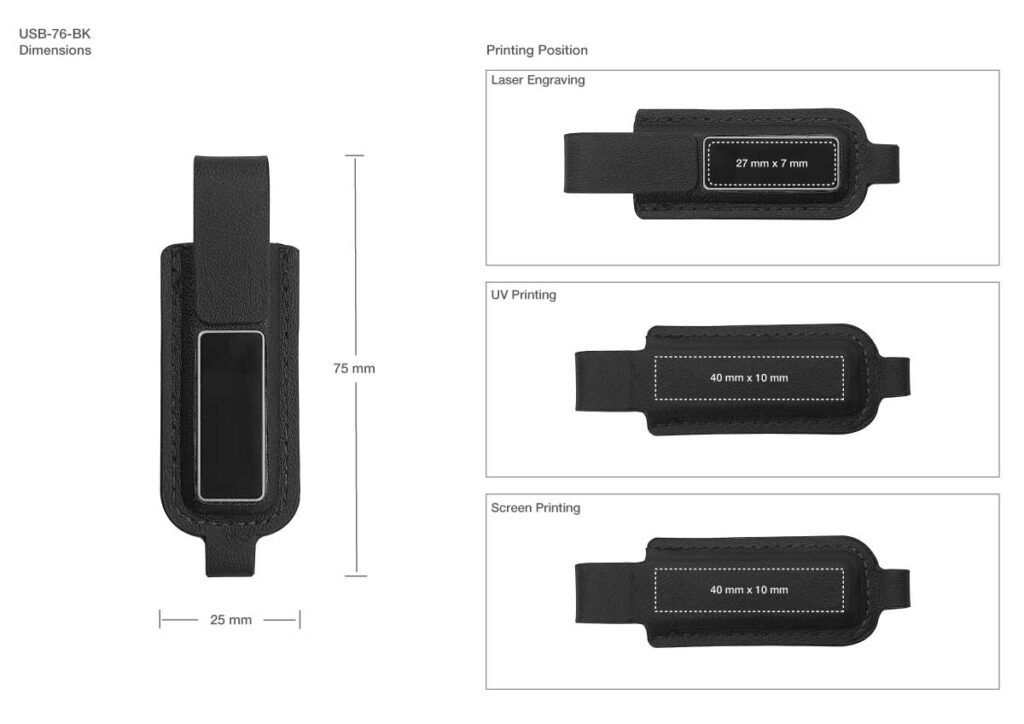 Light-Up Logo Leather USB | Magic Trading Company -MTC