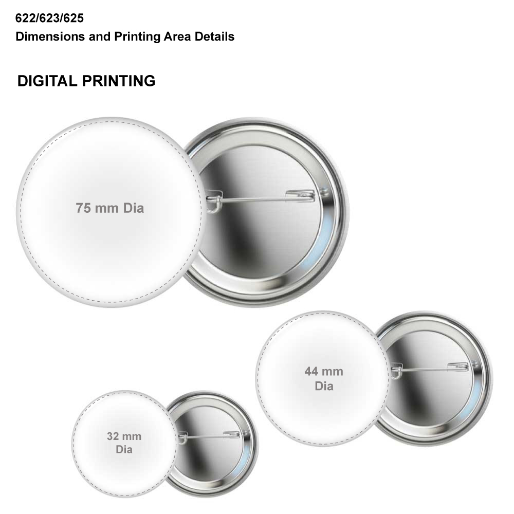 Printing on Aluminum Button Badges
