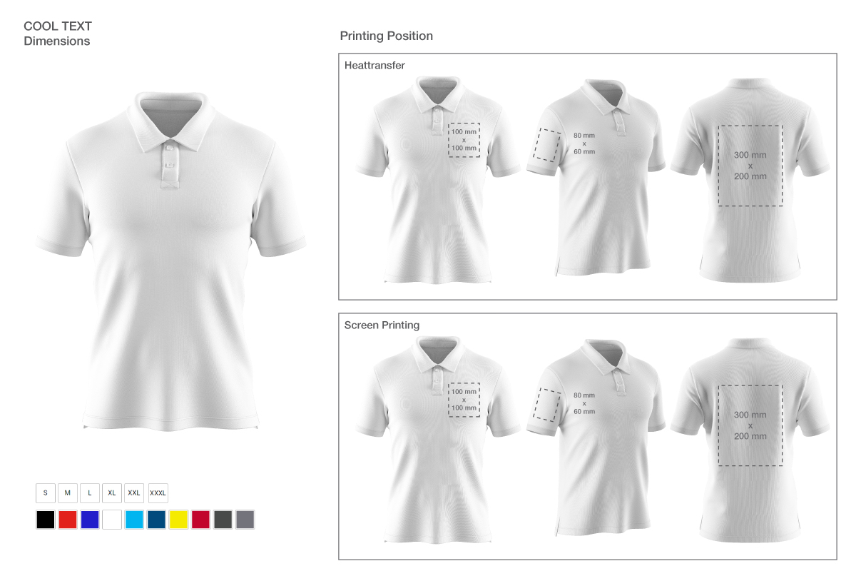 Print Details Polo shirts