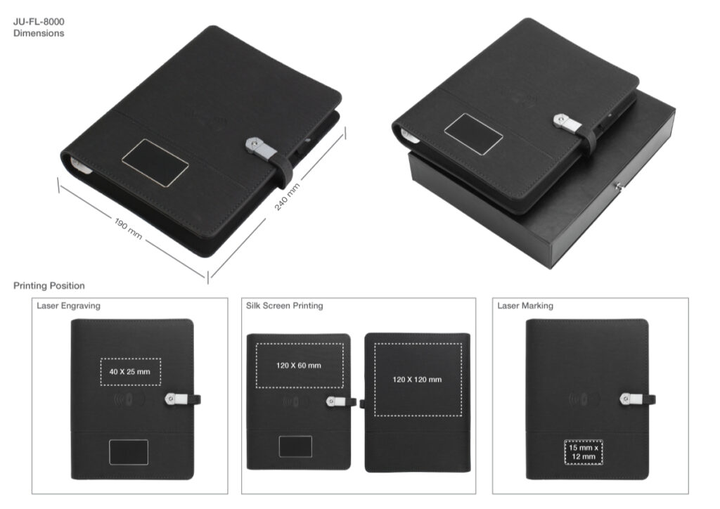 Wireless Powerbank Portfolio with USB & Light up Logo | Magic Trading ...