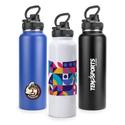 Double Wall Stainless Steel Bottles with Carry Handle - Image 2