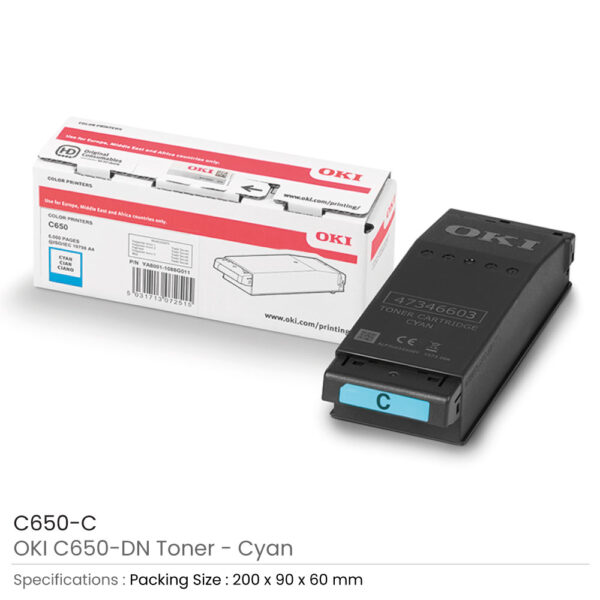 OKI C650DN Toners - Cyan