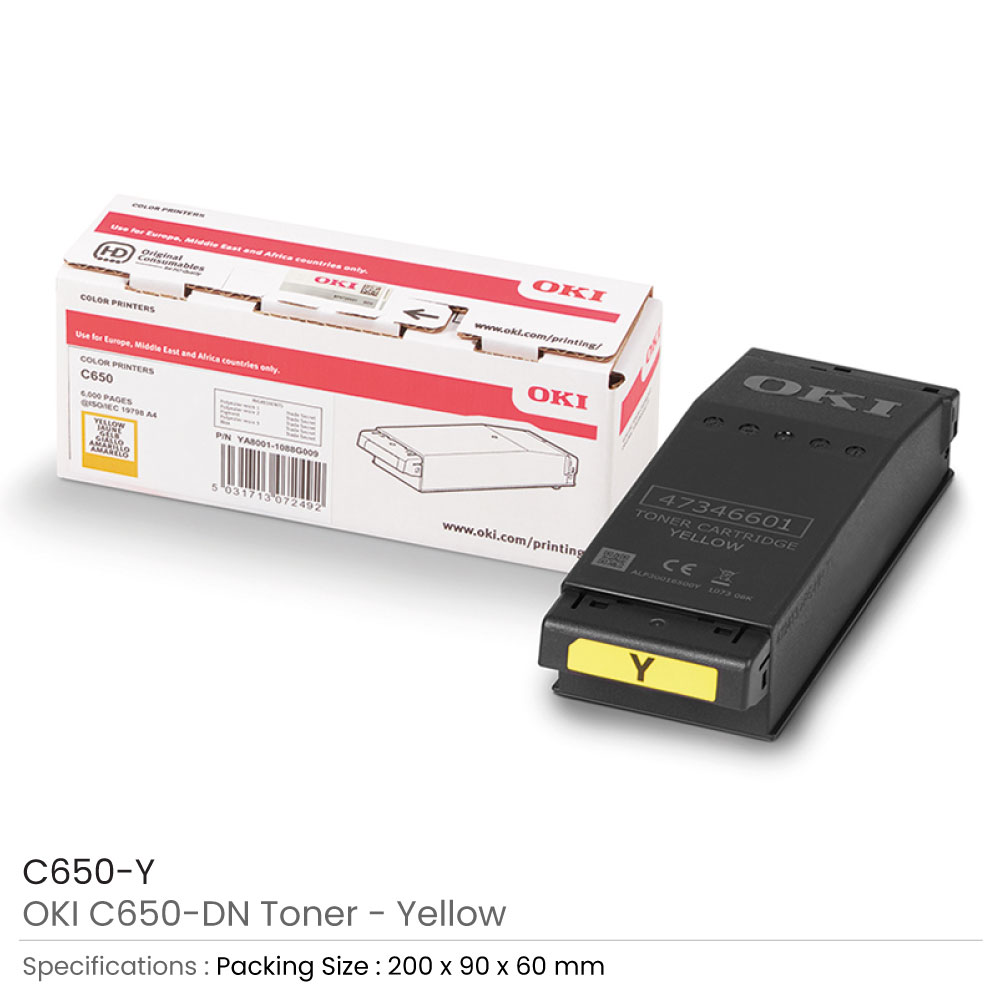 OKI-C650DN-Toners-Yellow