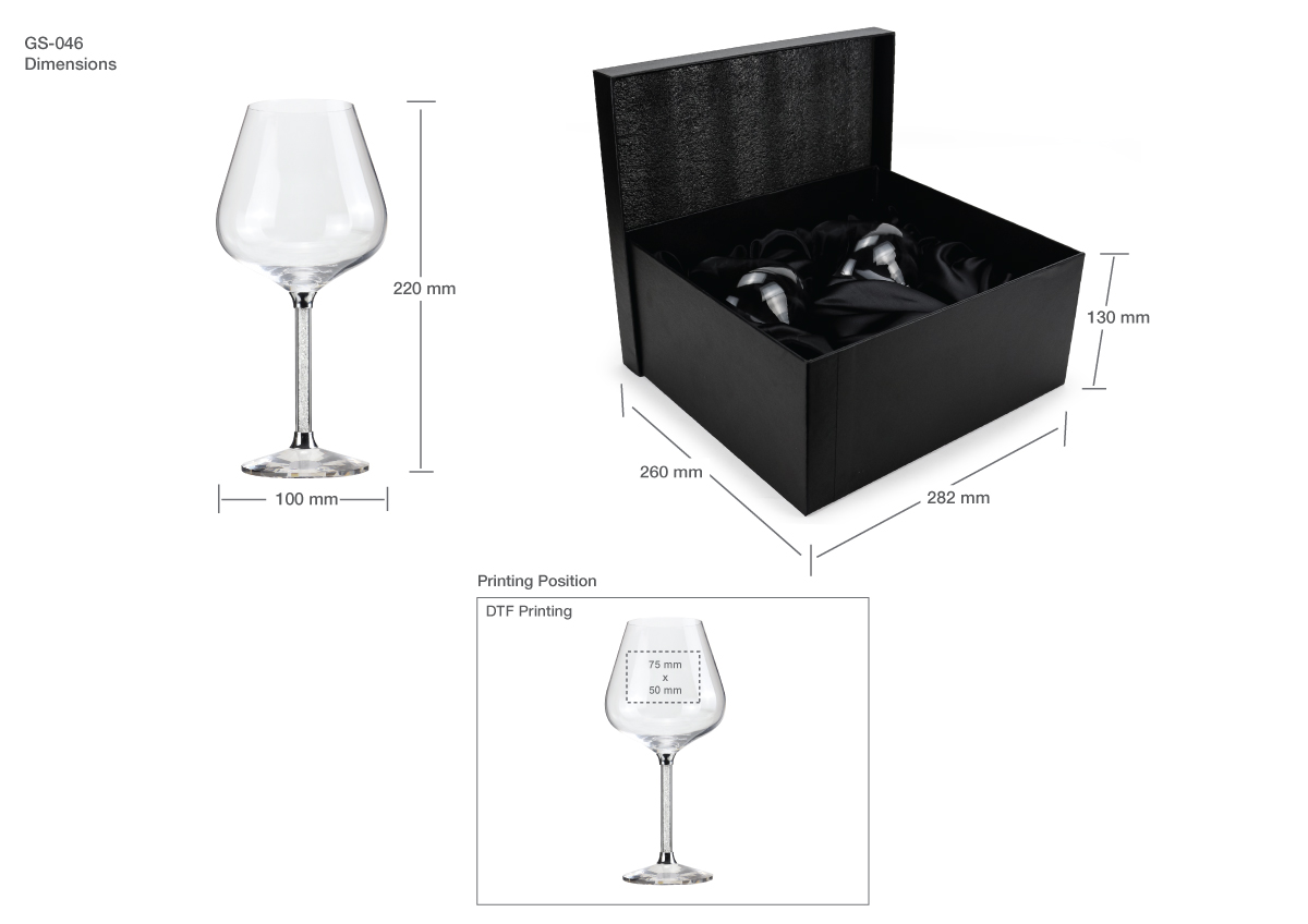 Wine Glass Print Details