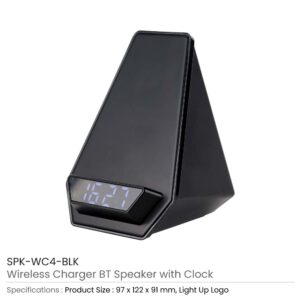 Wireless Charger Speaker Clock Details