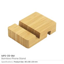 Bamboo Phone Stands with Two Different Slots - Image 3