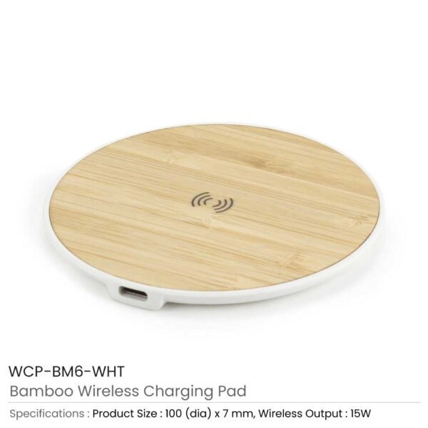 Bamboo Wireless Charging Pads Details
