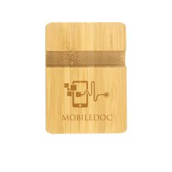 Branding Bamboo Phone Stands
