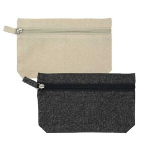 Cotton Pouch with front Zipper Blank