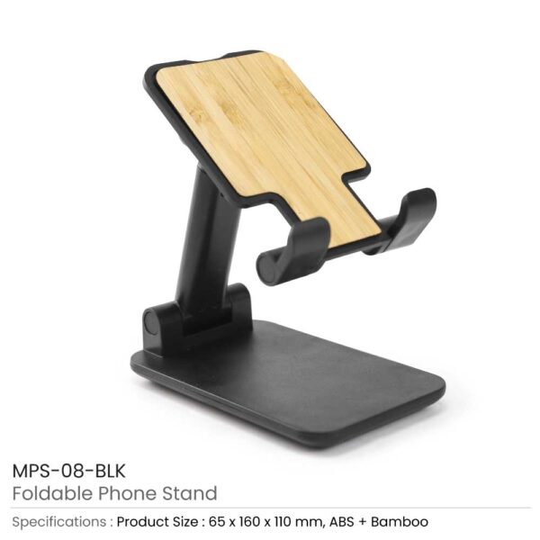 Foldable Phone Stands Black