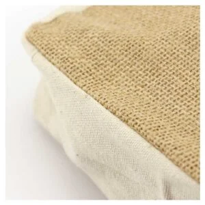 Jute with Cotton Zipper Pouch